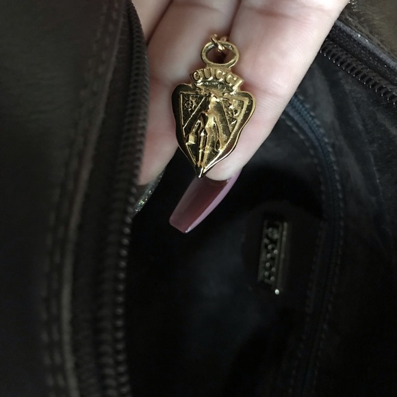 Gucci Brown Leather Vintage Crossbody Bag - Picture 7 of 8